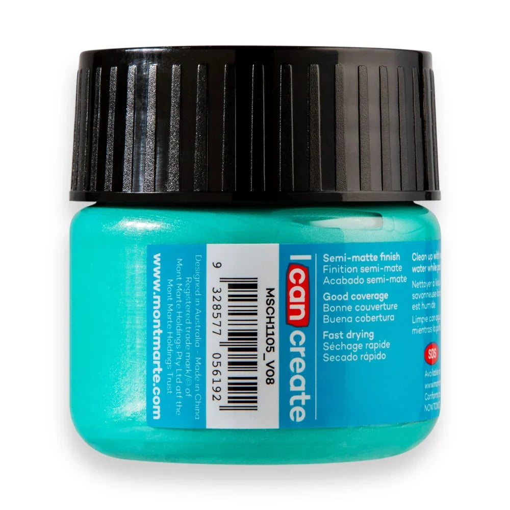 აკრილის საღებავი მეტალის მწვანე 100 მლ - Acrylic Colour Paint Signature 100ml - Metallic Phthalo Green
