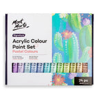 Acrylic Colour Pastel Paint Set – 24 × 36ml