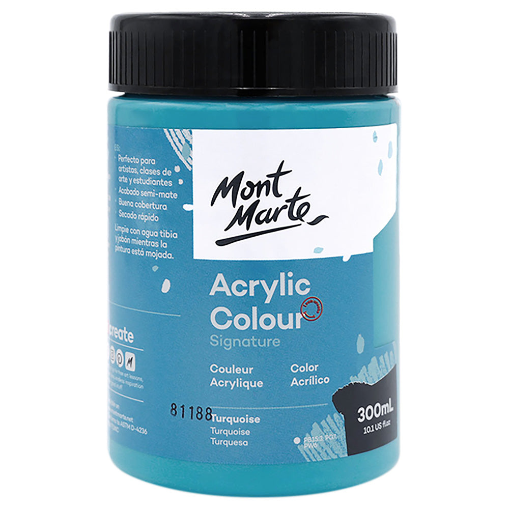 აკრილის საღებავი MM Studio Acrylic Paint 300ml - Turquoise