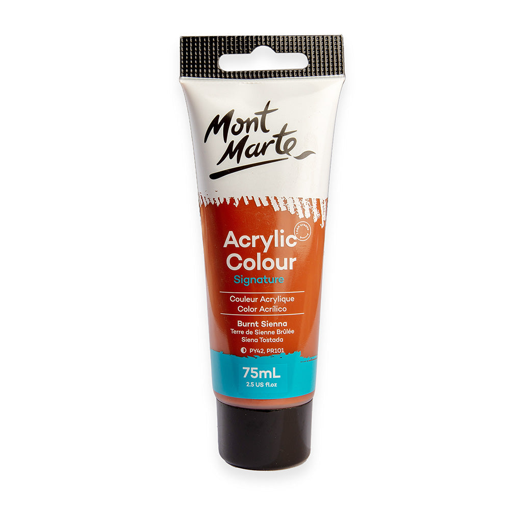 აკრილის საღებავი დამწვარი სიენა MM Studio Acrylic Paint 75ml - Burnt Sienna