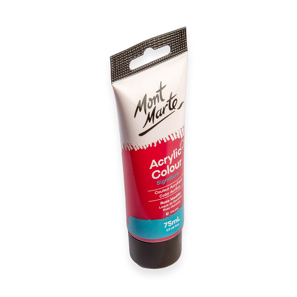 აკრილის საღებავი MM Acrylic Colour Paint 75ml - Rose Madder