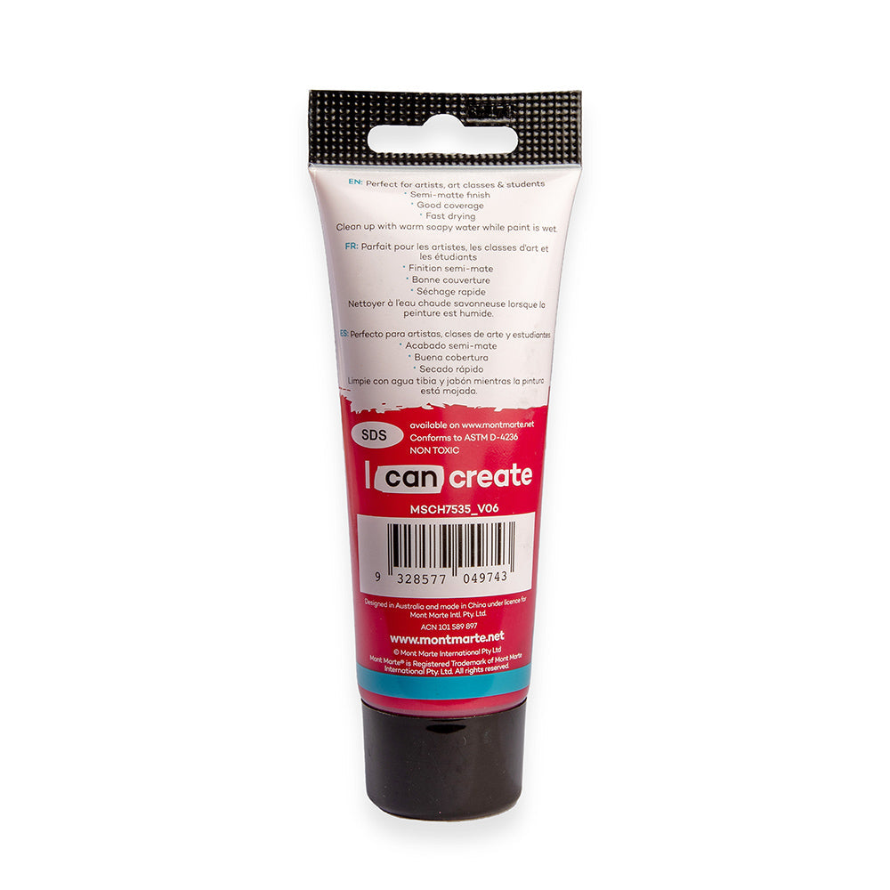 აკრილის საღებავი MM Acrylic Colour Paint 75ml - Rose Madder