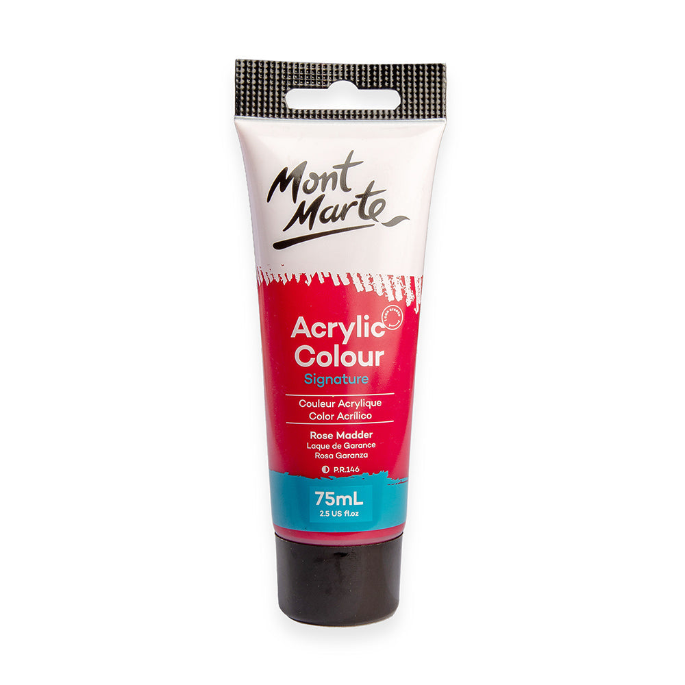 აკრილის საღებავი MM Acrylic Colour Paint 75ml - Rose Madder