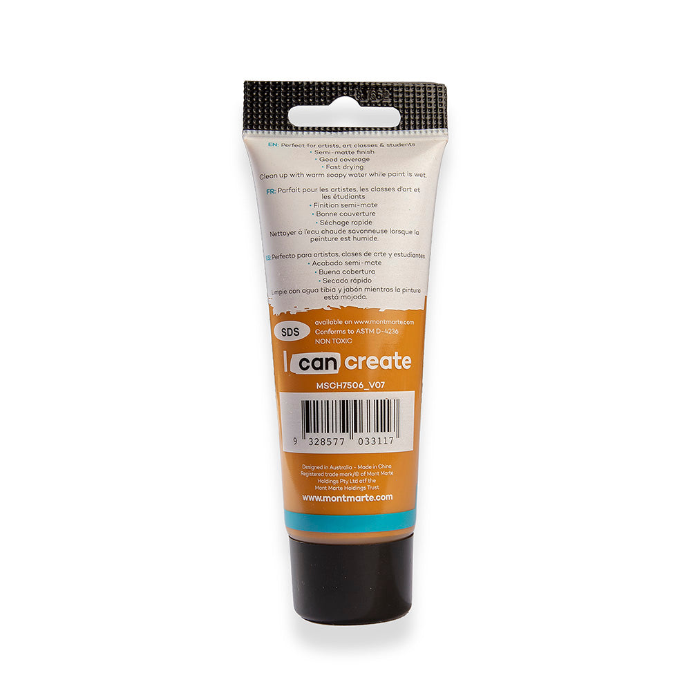 აკრილის საღებავი MM Studio Acrylic Paint 75ml - Raw Sienna