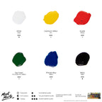 აკრილის მელანი MM Acrylic Ink 6pc x 20ml
