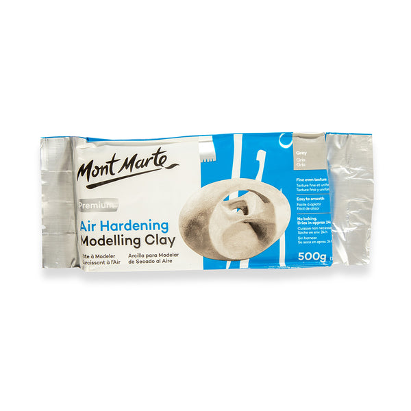 ჰაერზე შრობადი თიხა (ნაცრისფერი/რუხი) MM Air Hardening Modelling Clay - Grey 500g