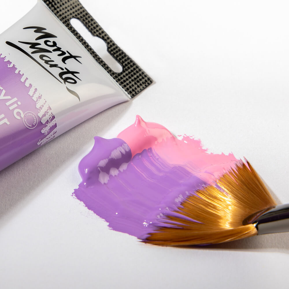 MM Artist Brush Taklon Fan 14