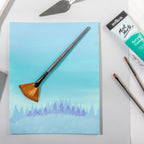 MM Artist Brush Taklon Fan 14