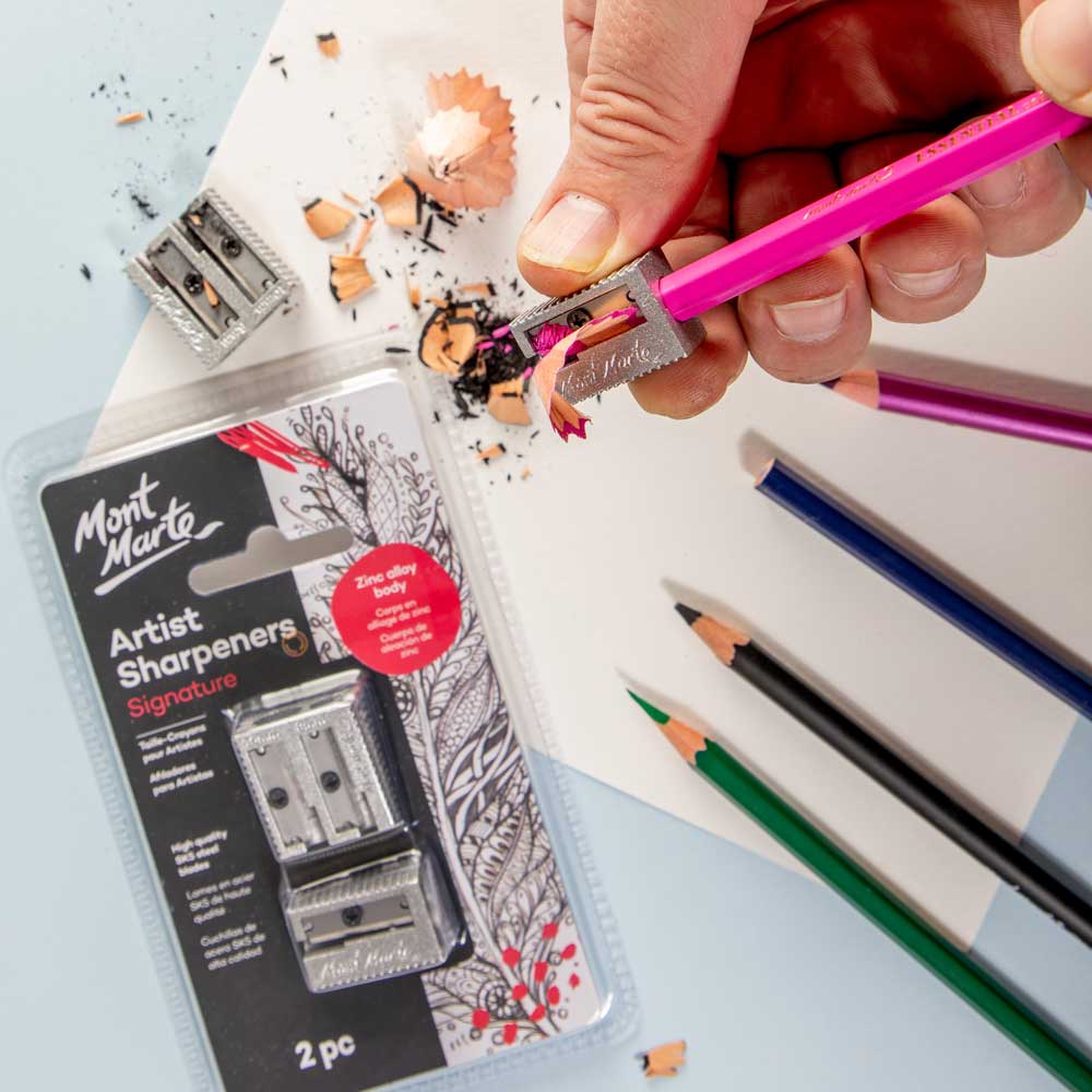 MM Artists Sharpener Set Zinc Alloy 2pc