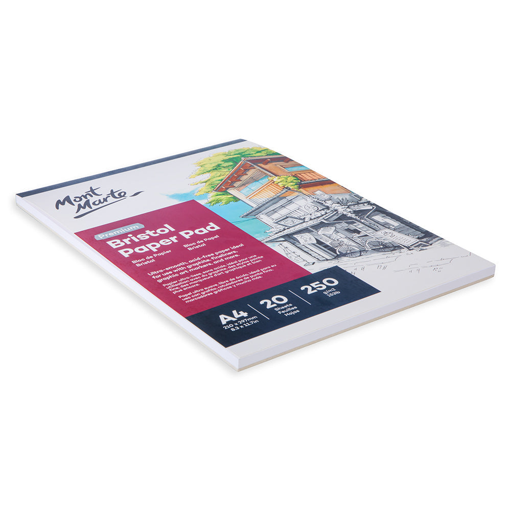 გრაფიკის სახატავი სკეჩპადი MM Bristol Paper Pad A4 250gsm 20 Sheets