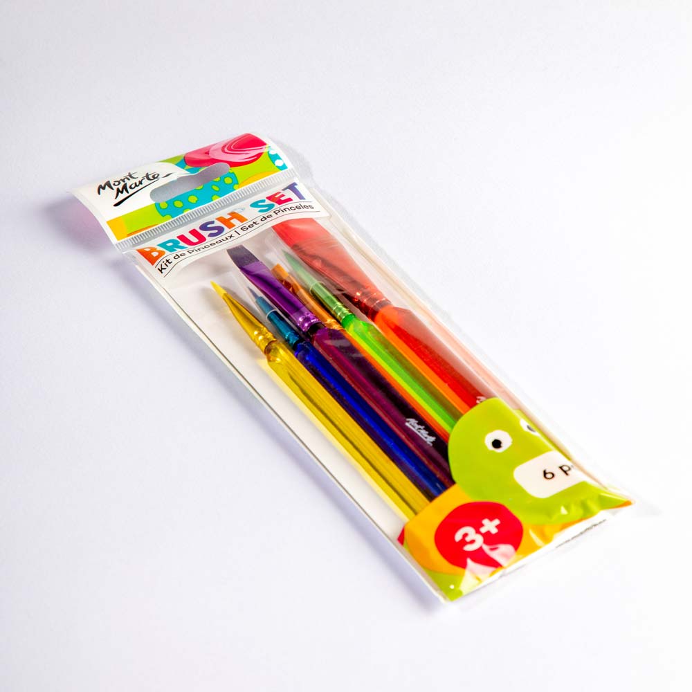საბავშვო ფუნჯების ნაკრები (უნივერსალური) Brush Set 6pc