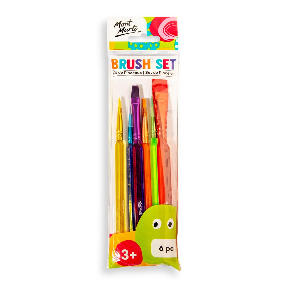საბავშვო ფუნჯების ნაკრები (უნივერსალური) Brush Set 6pc