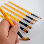 ფუნჯების ნაკრები სინთეთიკური (აკრილის) MM Gallery Series Brush Set Acrylic 6pc