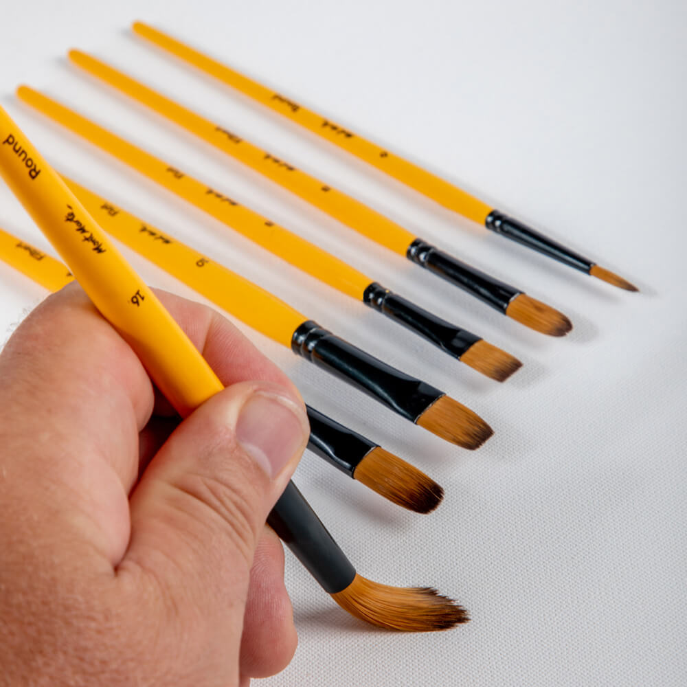 ფუნჯების ნაკრები სინთეთიკური (აკრილის) MM Gallery Series Brush Set Acrylic 6pc