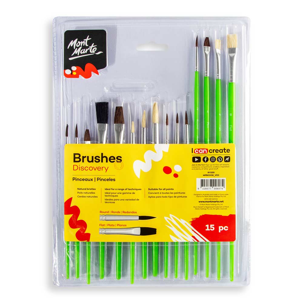 სახატავი ფუნჯების ნაკრები MM Studio Artist Brushes 15pc