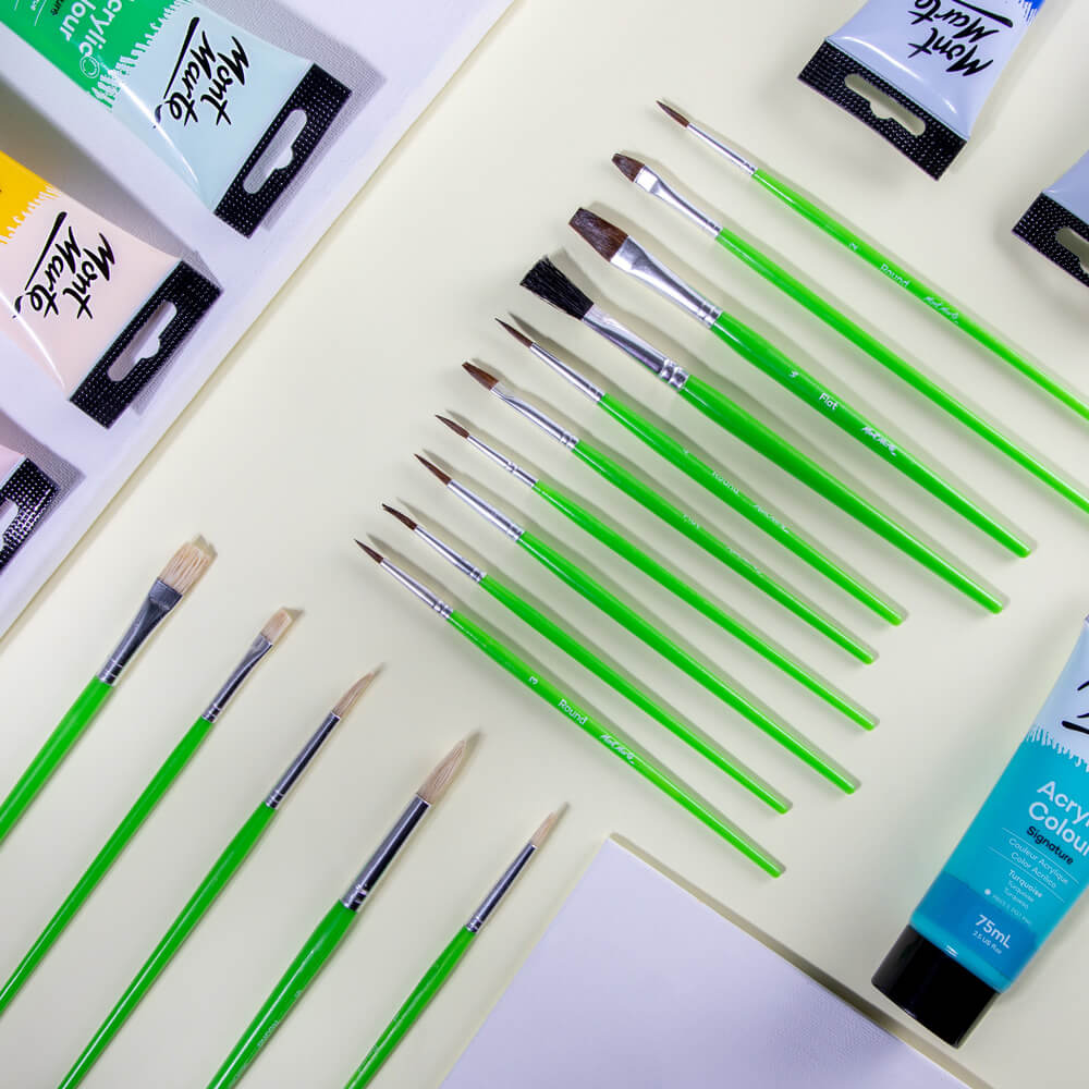 სახატავი ფუნჯების ნაკრები MM Studio Artist Brushes 15pc