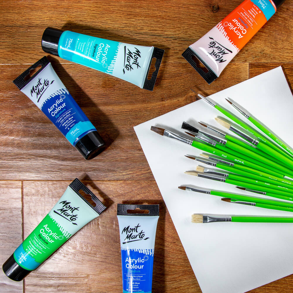 სახატავი ფუნჯების ნაკრები MM Studio Artist Brushes 15pc