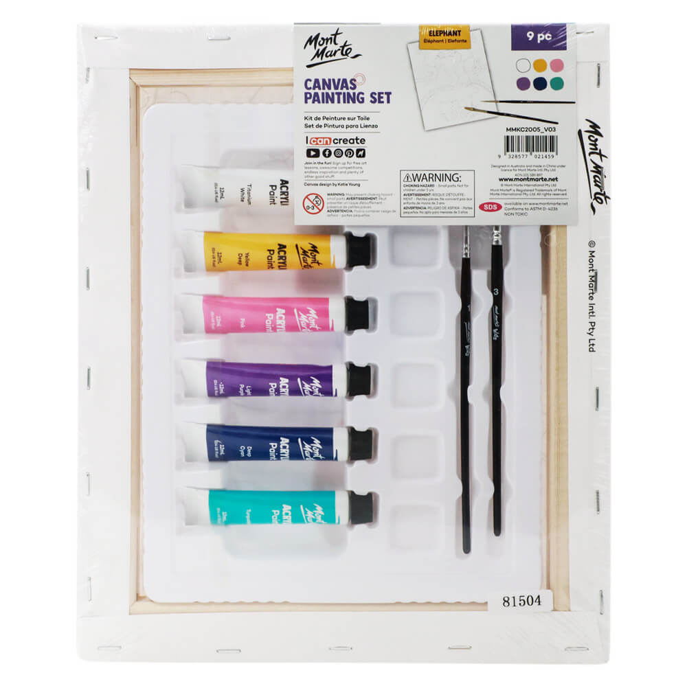 MM Kids Paint Me Set 10pc - Elephant