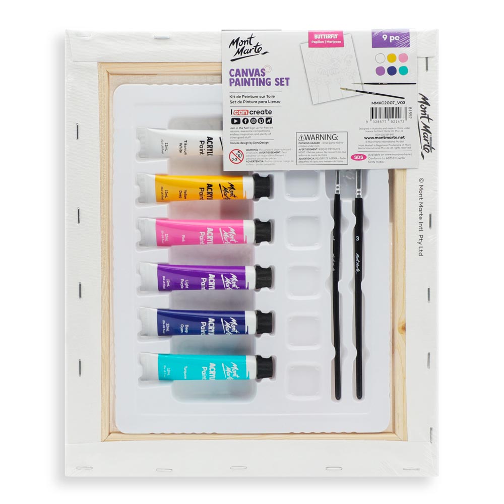 MM Kids Paint Me Set 10pc - Butterfly