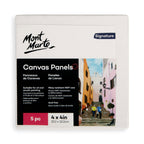 ტილოს პანელები (გადაკრული ტილო მუყაოზე) MM Canvas Panels Pack 5 10.2x10.2cm