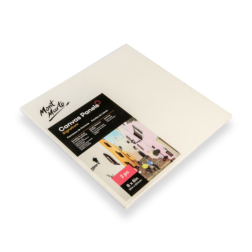 ტილოს პანელი (დაგრუნტული მუყაო) lMM Canvas Panels Pack 2 20.4x20.4cm