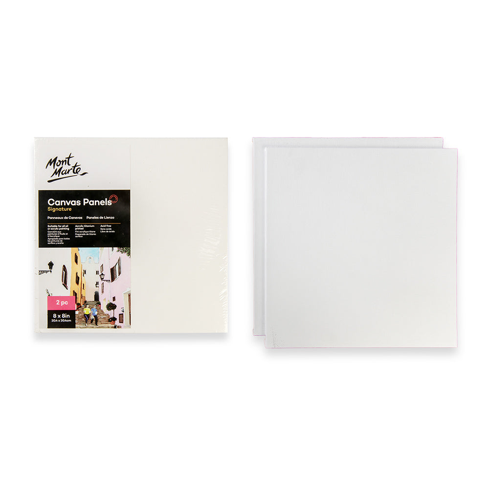 ტილოს პანელი (დაგრუნტული მუყაო) lMM Canvas Panels Pack 2 20.4x20.4cm