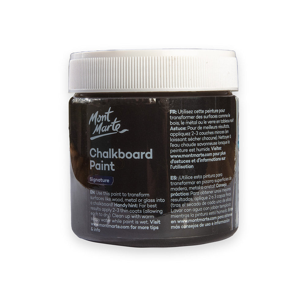 დაფის საღებავი (ცარცის) MM Chalkboard Paint 250ml - Black