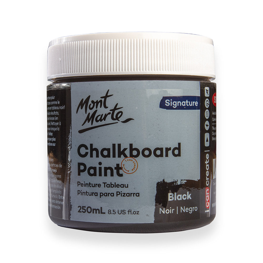 დაფის საღებავი (ცარცის) MM Chalkboard Paint 250ml - Black