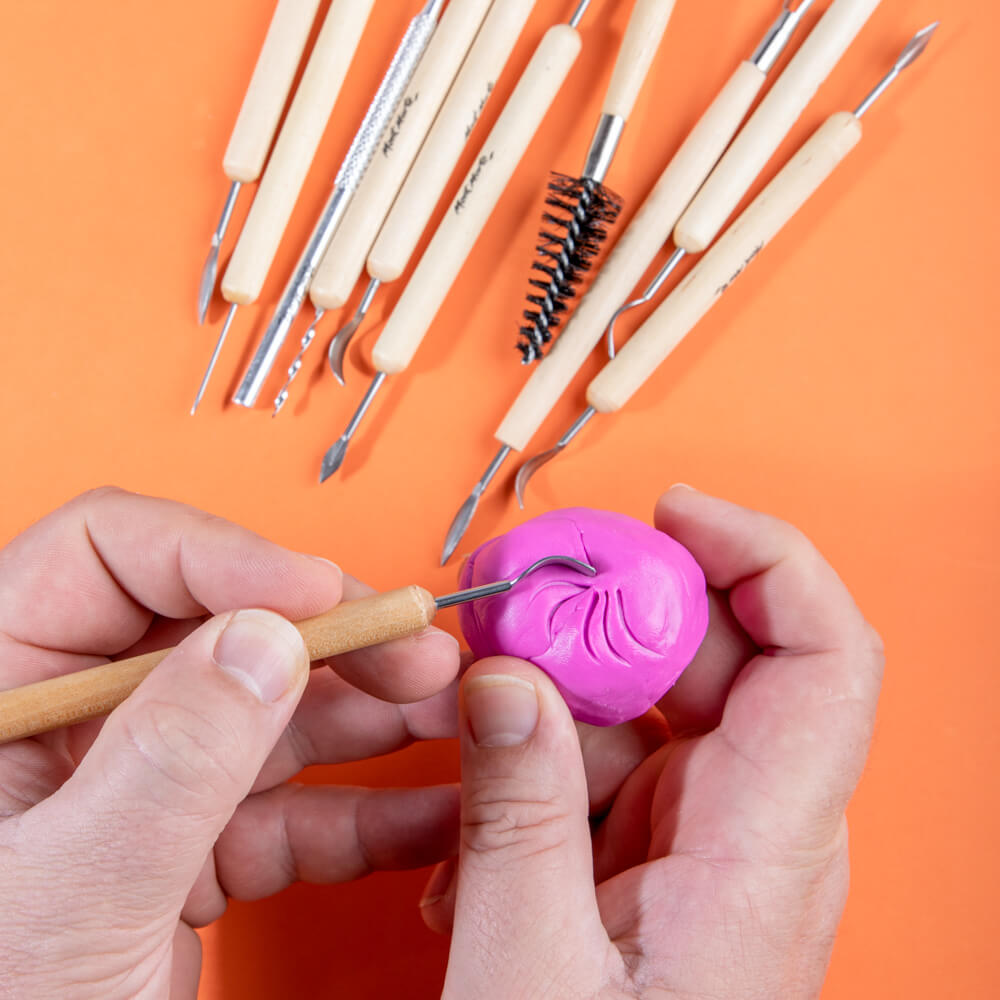 თიხის ინსტრუმენტების ნაკრები (სტეკები) Clay Tool Set 11pc