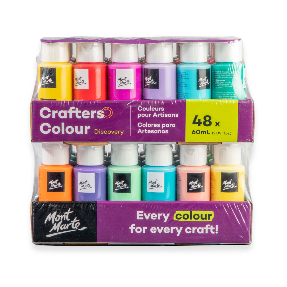 MM Crafters Colour Paint Set 48pc x 60ml