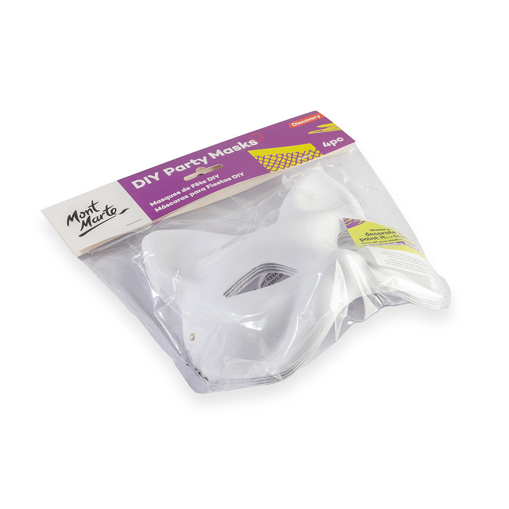 წვეულების ნიღბები (მოსახატი) MM DIY Party Masks 4pc Design 4