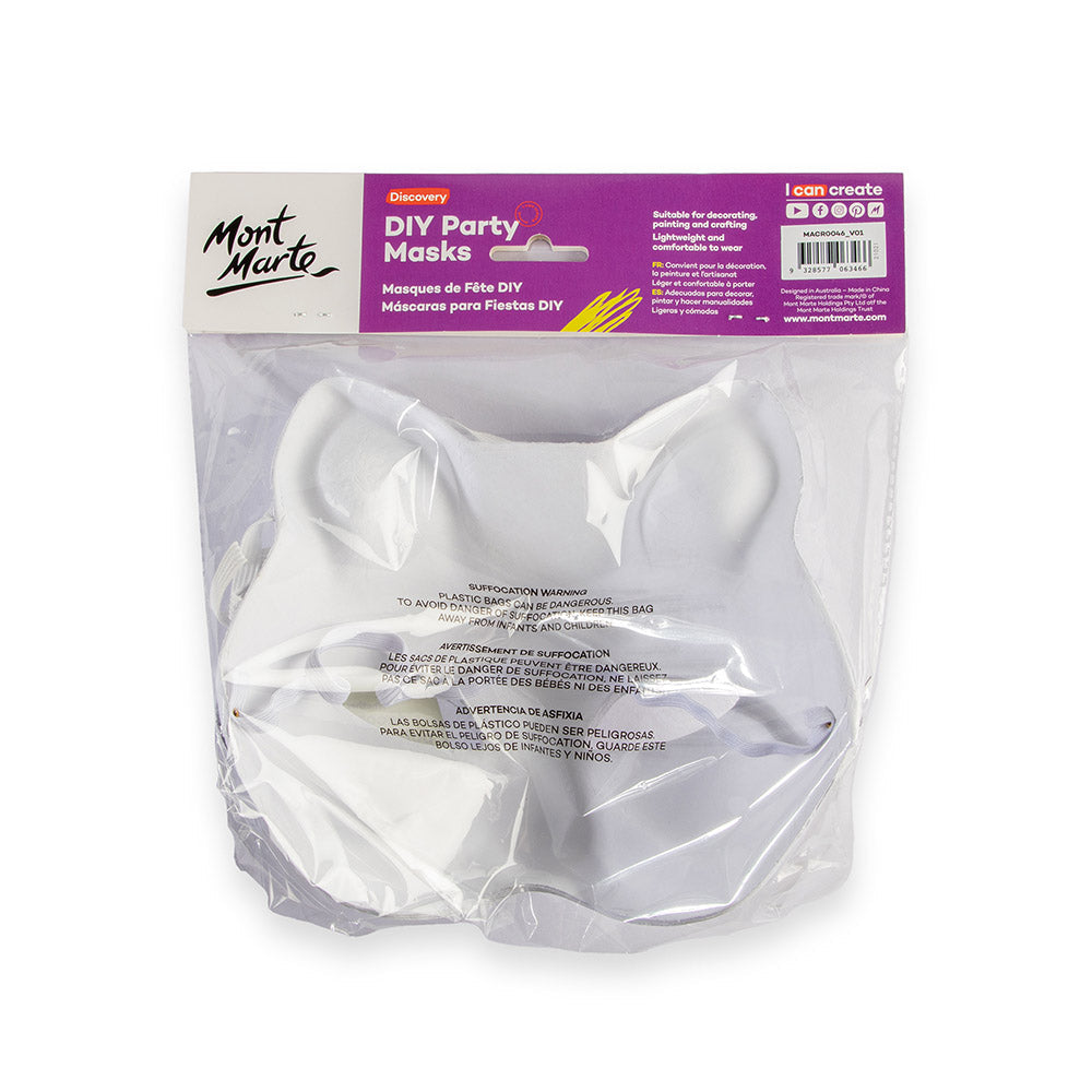 წვეულების ნიღბები (მოსახატი) MM DIY Party Masks 4pc Design 4