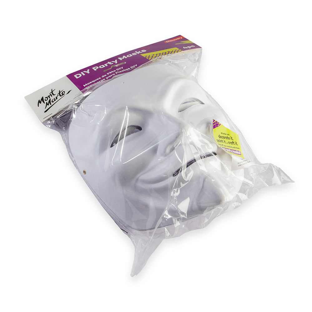 წვეულების ნიღბები (მოსახატი) MM DIY Party Masks 4pc Design 8