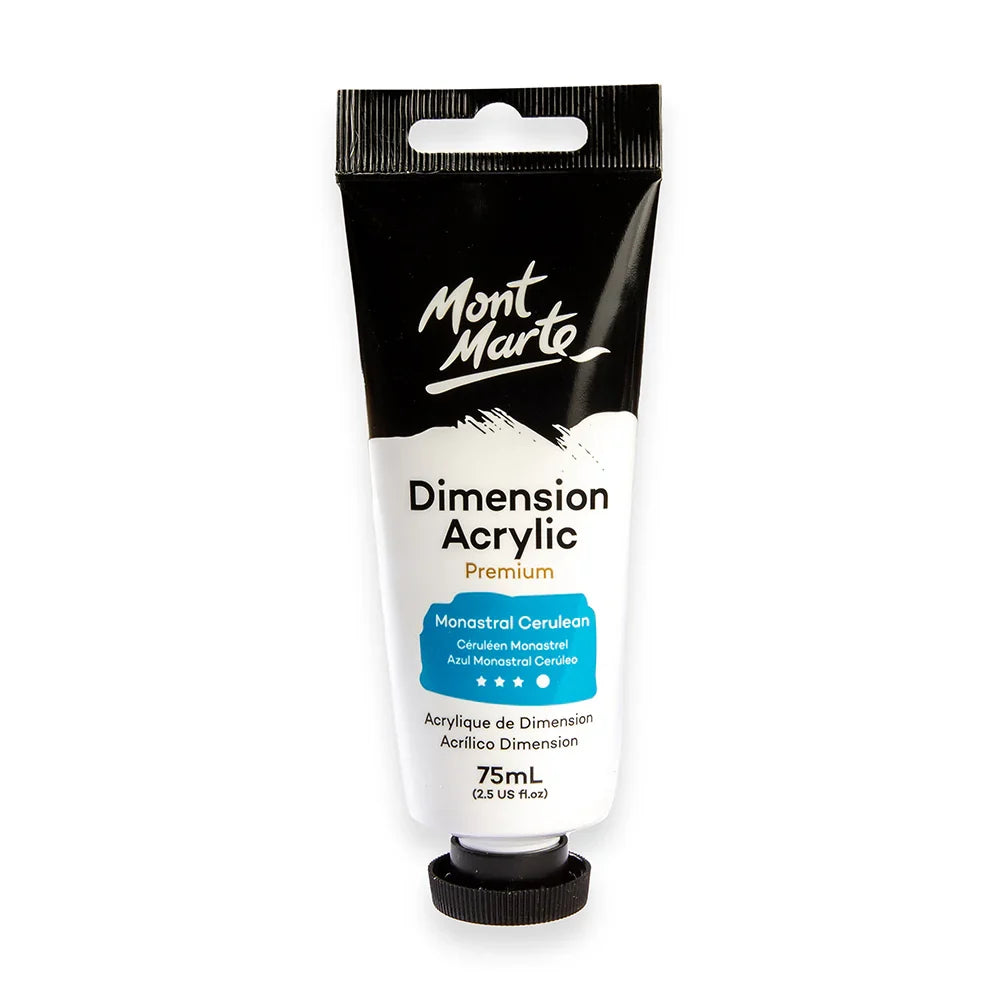 ტექსტურული აკრილი ლურჯი 75 მლ - Dimension Acrylic 75mls - Monastral Cerulean