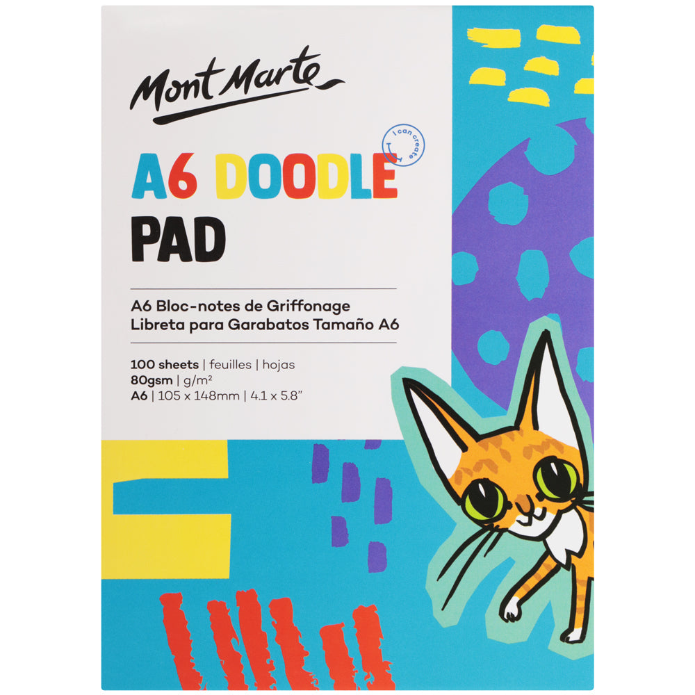 საბავშვო სახატავი რვეული დუდლების პადი  Kids Doodle Pad A6 100 Sheet