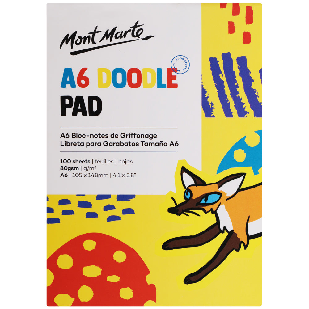 საბავშვო სახატავი რვეული დუდლების პადი  Kids Doodle Pad A6 100 Sheet