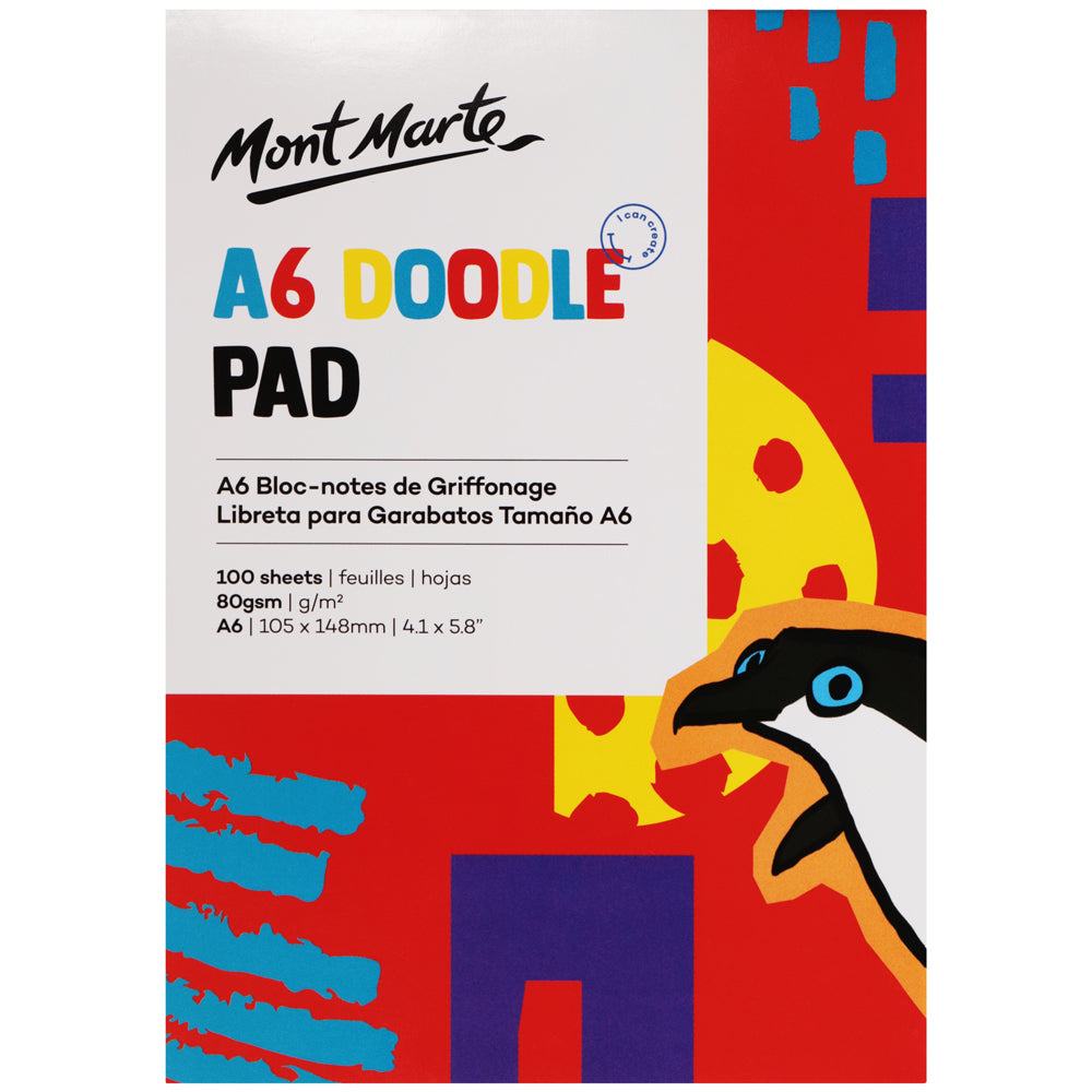 საბავშვო სახატავი რვეული დუდლების პადი  Kids Doodle Pad A6 100 Sheet