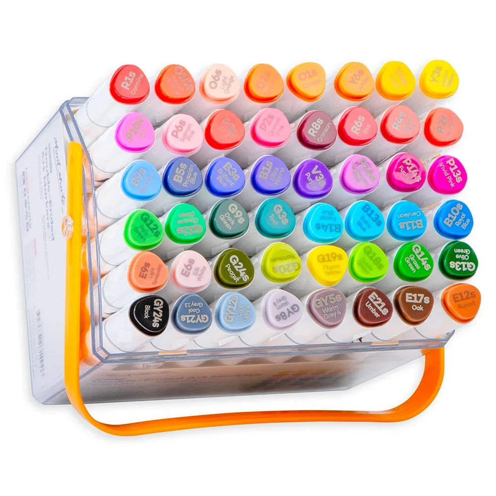 Double Ended Art Markers in Case – 48pc