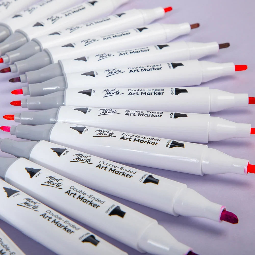 Double Ended Art Markers in Case – 48pc