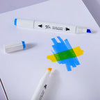 Double Ended Art Markers in Case – 48pc