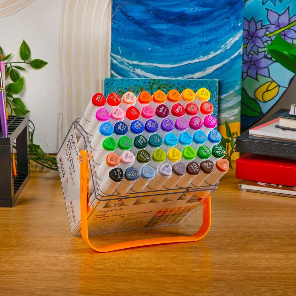 Double Ended Art Markers in Case – 48pc