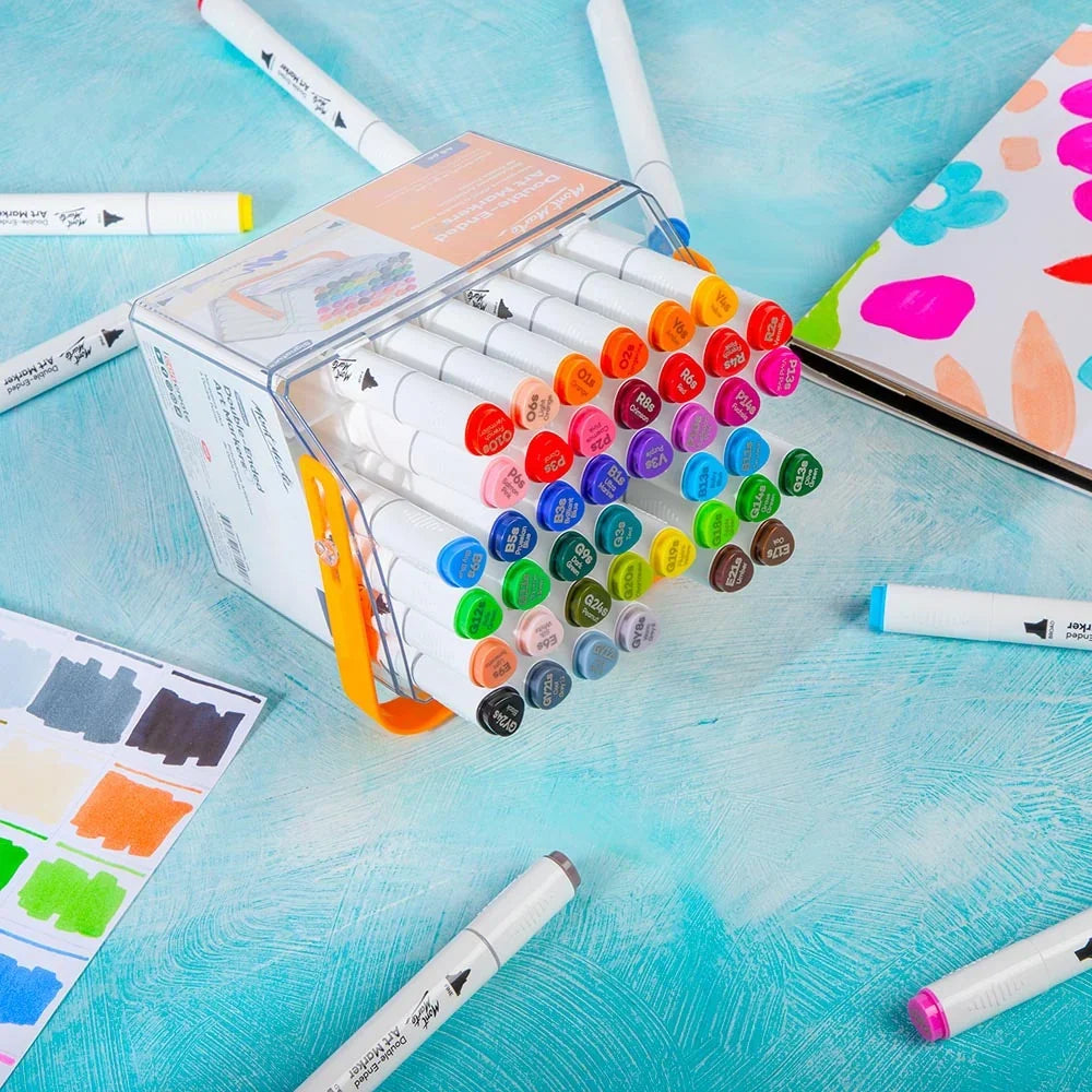 Double Ended Art Markers in Case – 48pc