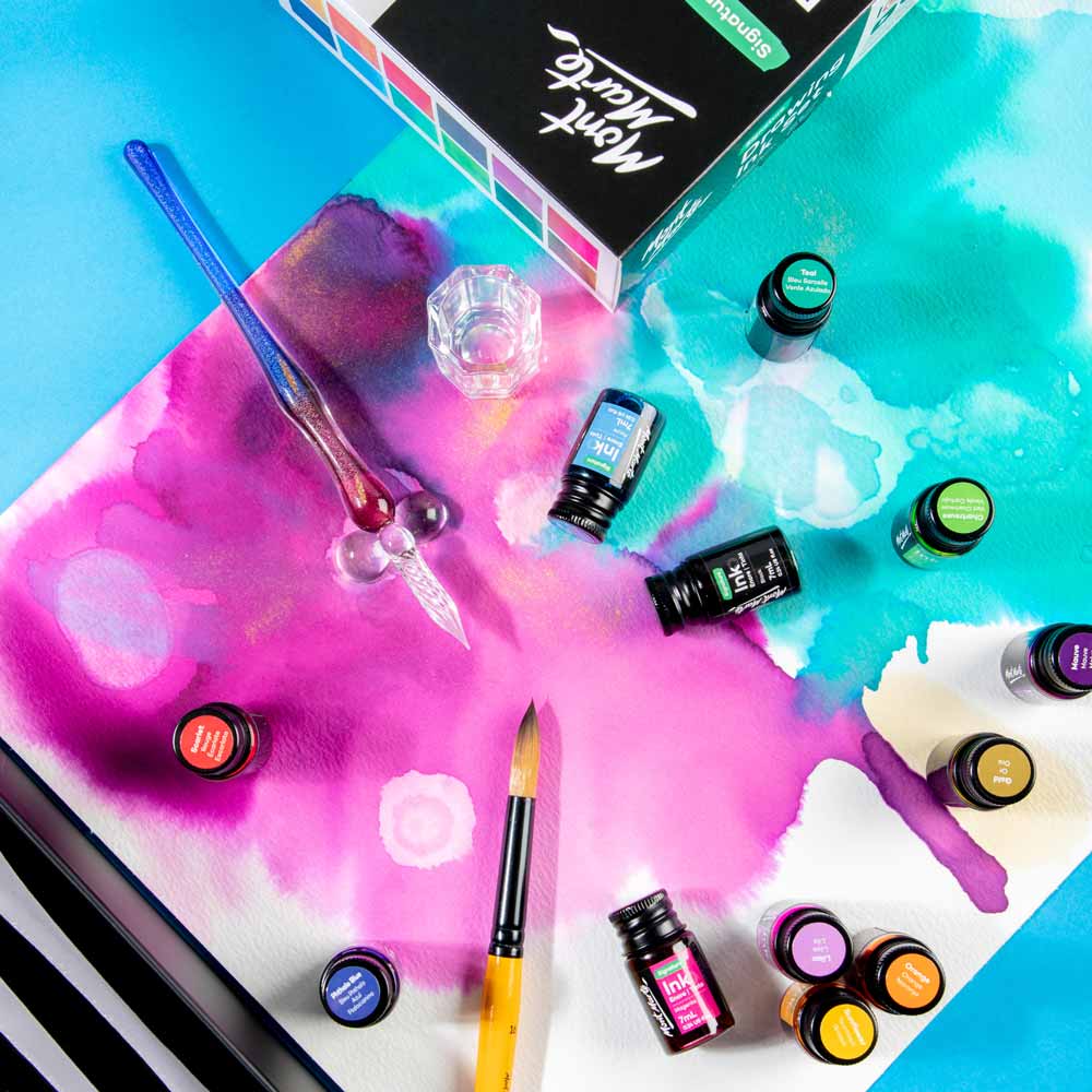 სახატავი მელნების ნაკრები MM Drawing Ink Set 16pc