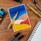 აკრილის მარკერები ორთავიანი Acrylic Paint Pens Dual TIp Gold 2pc