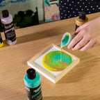 ფლუიდ არტის პანელი (ხის ჩარჩო) MM Fluid Art Panel 15x15cm