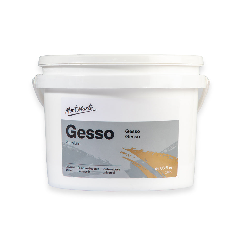 თეთრი გრუნტი (პრაიმერი) 1.89 ლიტრი - MontMarte Gesso Tub 64oz