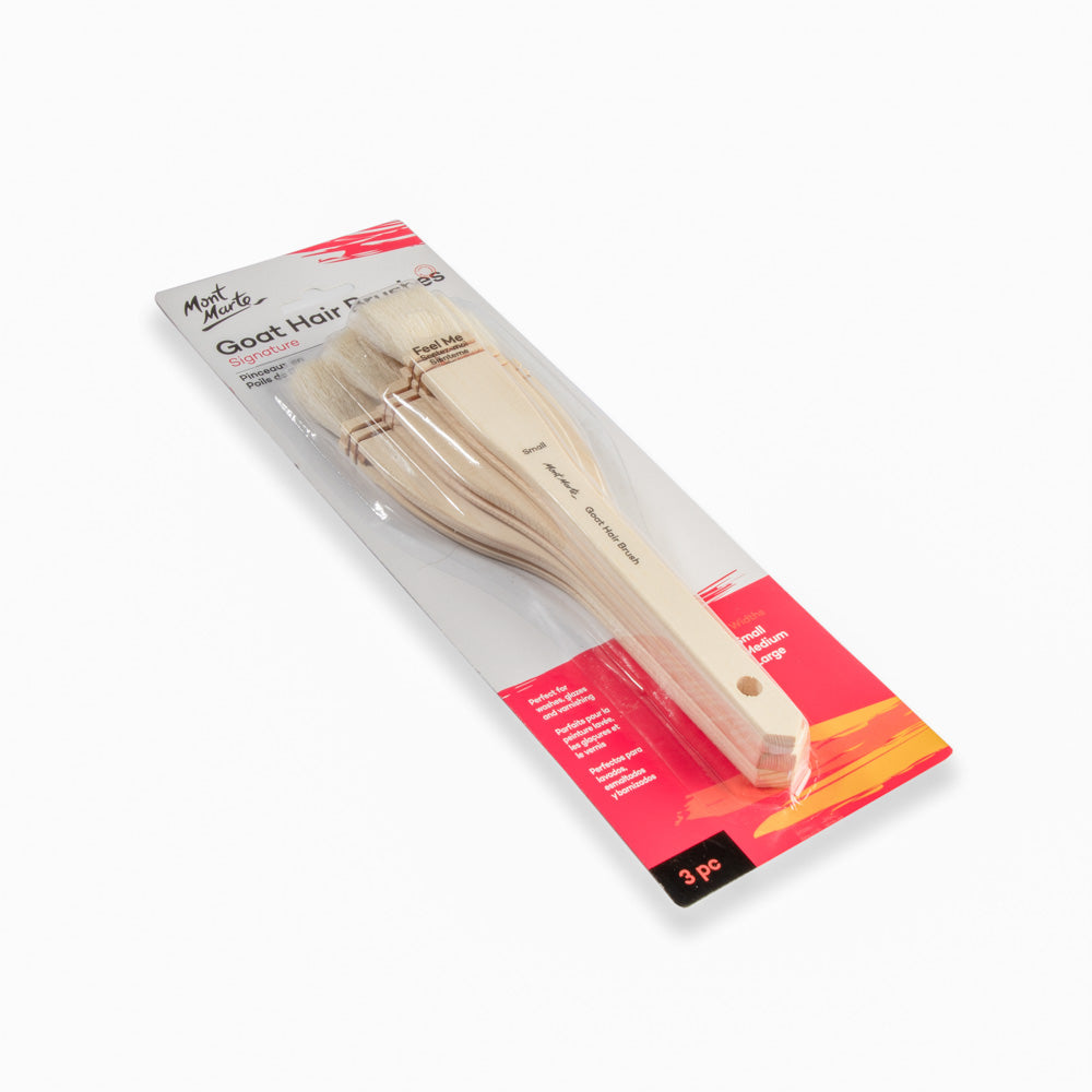 თხის ბეწვის ფუნჯები MM Studio Goat Hair Brush Set 3pc