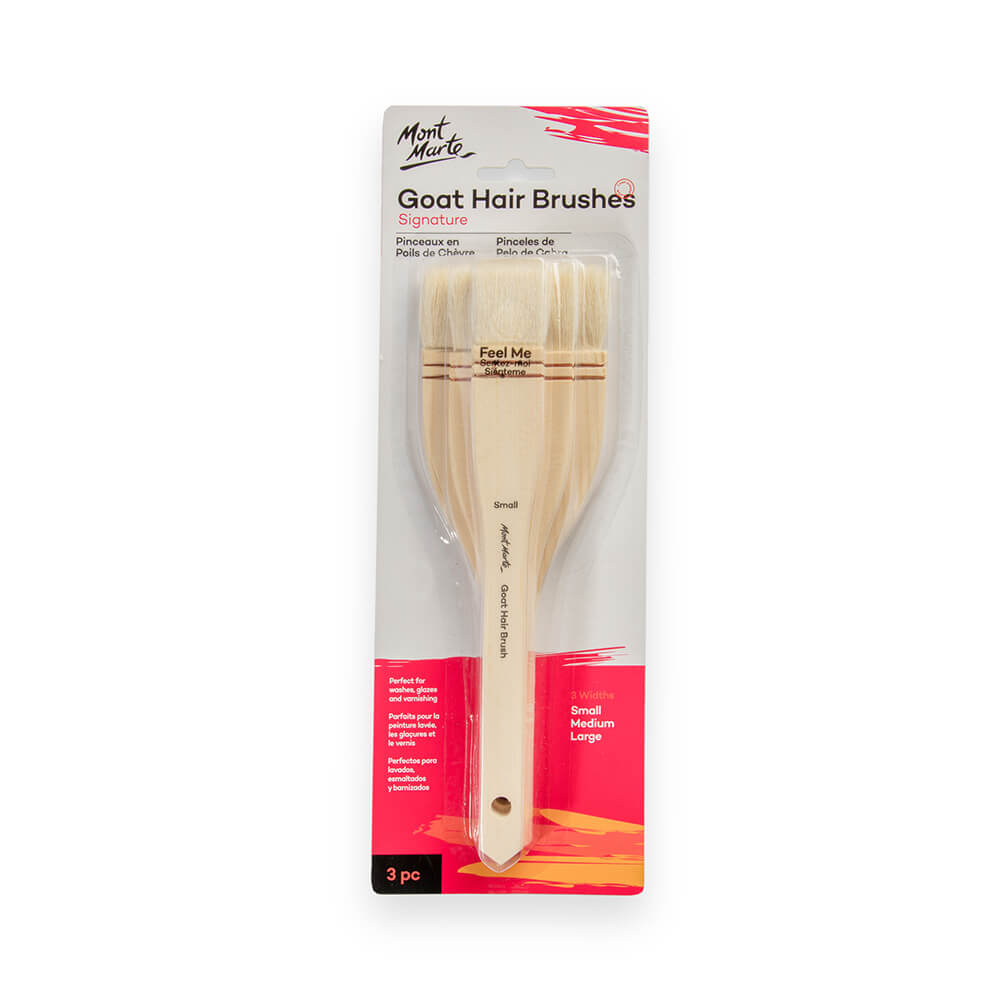 თხის ბეწვის ფუნჯები MM Studio Goat Hair Brush Set 3pc