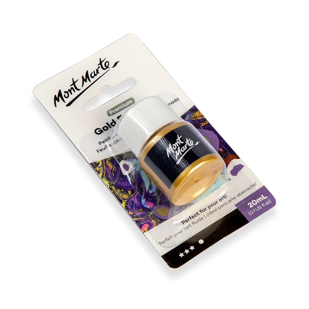 ოქროს იმიტაციის ეფექტის საღებავი 20 მლ - Gold Foil Paint Premium 20ml