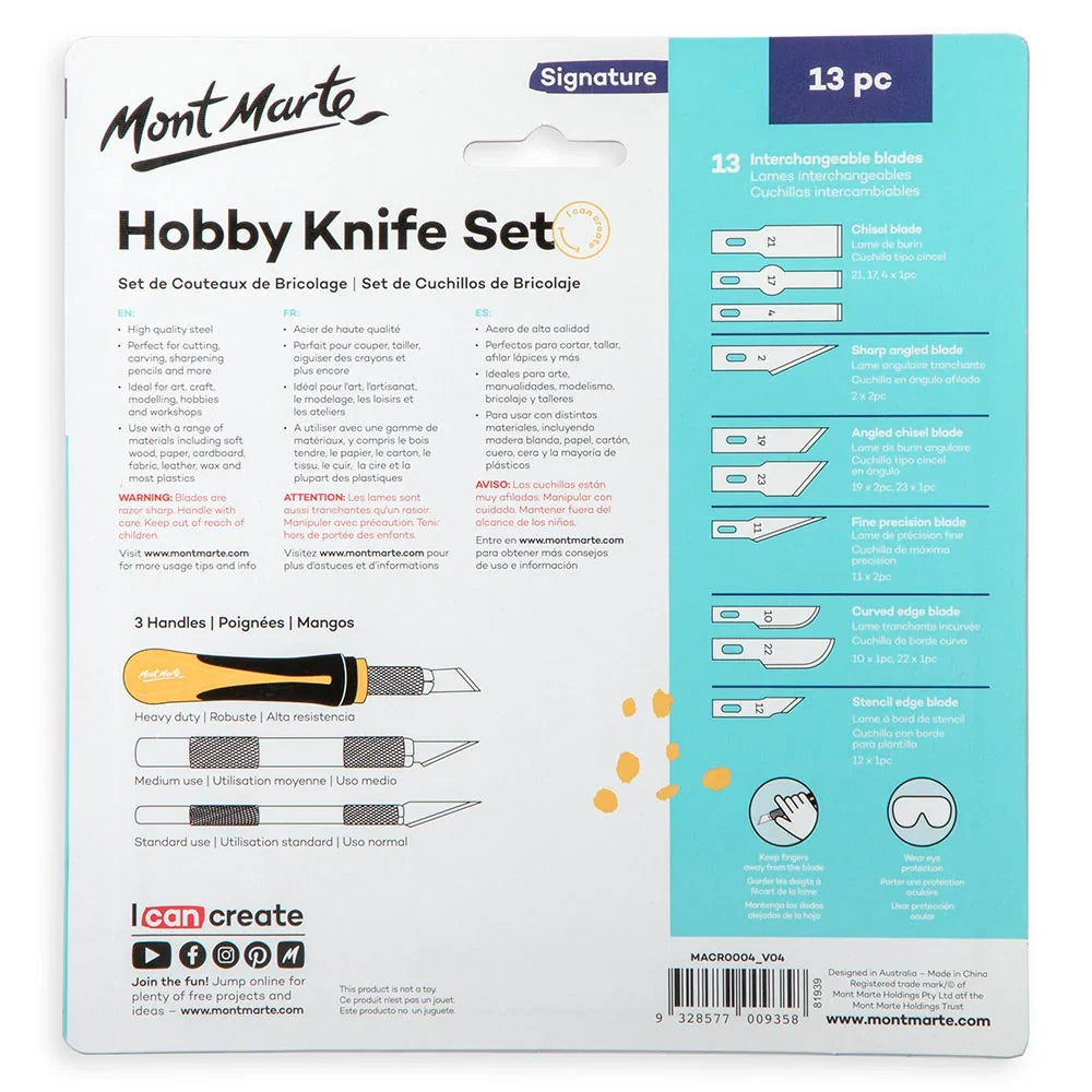 Hobby knife set of 13 pieces Hobby Knife Set SK5 Blades 13pc 